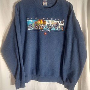 Women's Blue Albuquerque Hot Air Balloon Sweatshirt
